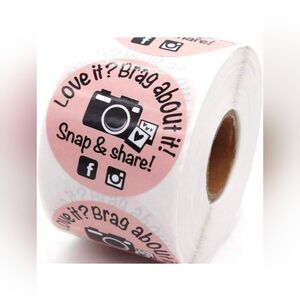 500pcs 2.8inch Love It, Brag About It Stickers